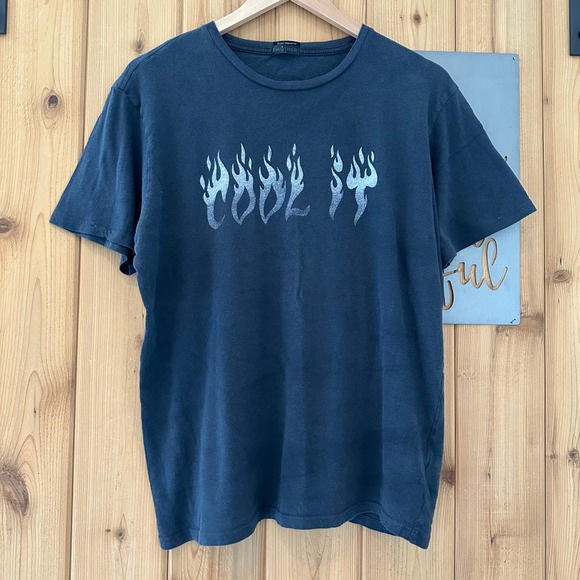 MOTHER Cool It Flame Graphic Short Sleeve Tee Size Medium - Picture 1 of 7